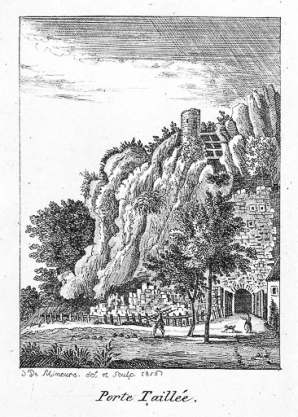 Vue de la porte. © reprod. Sancey, Yves (reproduction)