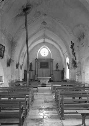 Vue intérieure vers le choeur. © Région Bourgogne-Franche-Comté, Inventaire du patrimoine