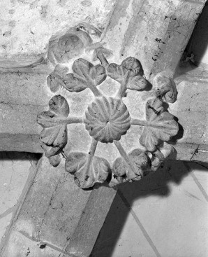 Clef de voûte sculptée. © Région Bourgogne-Franche-Comté, Inventaire du patrimoine