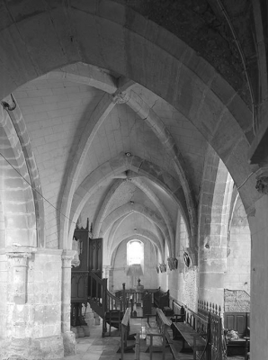 Vue intérieure. Voûte d'ogives. © Région Bourgogne-Franche-Comté, Inventaire du patrimoine