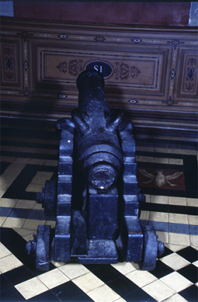 Vue postérieure d'un canon. © Région Bourgogne-Franche-Comté, Inventaire du patrimoine