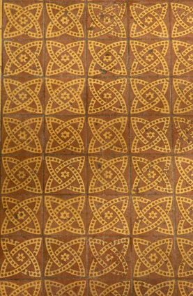 Bâtiment du réfectoire : carrelage du vestibule (moitié sud du bâtiment). © Région Bourgogne-Franche-Comté, Inventaire du patrimoine
