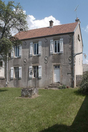 Elévation postérieure. © Région Bourgogne-Franche-Comté, Inventaire du patrimoine