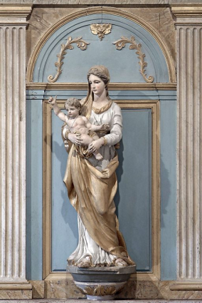 Statue du retable. © Région Bourgogne-Franche-Comté, Inventaire du patrimoine