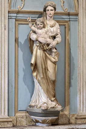 Statue du retable. © Région Bourgogne-Franche-Comté, Inventaire du patrimoine