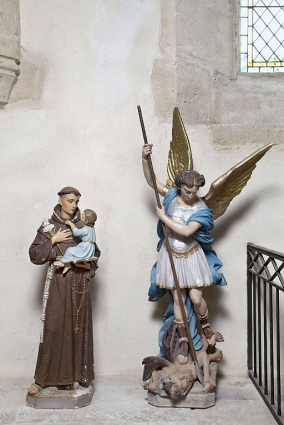 Saint Antoine de Padoue et saint Michel. © Région Bourgogne-Franche-Comté, Inventaire du patrimoine