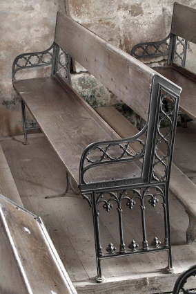 Vue d'ensemble d'un banc. © Région Bourgogne-Franche-Comté, Inventaire du patrimoine