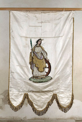 Revers : sainte Catherine. © Région Bourgogne-Franche-Comté, Inventaire du patrimoine