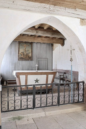 Vue rapprochée du choeur. © Région Bourgogne-Franche-Comté, Inventaire du patrimoine