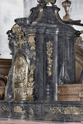 Tabernacle, vue de trois quarts droit. © Région Bourgogne-Franche-Comté, Inventaire du patrimoine