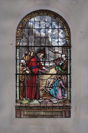 Verrière de saint Charles Borromée. © Région Bourgogne-Franche-Comté, Inventaire du patrimoine