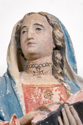 Vierge : détail. © Région Bourgogne-Franche-Comté, Inventaire du patrimoine