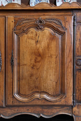 Détail d'un battant. © Région Bourgogne-Franche-Comté, Inventaire du patrimoine