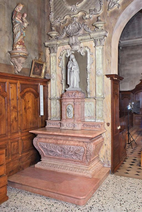 Autel de la Sainte Vierge, vue d'ensemble. © Région Bourgogne-Franche-Comté, Inventaire du patrimoine