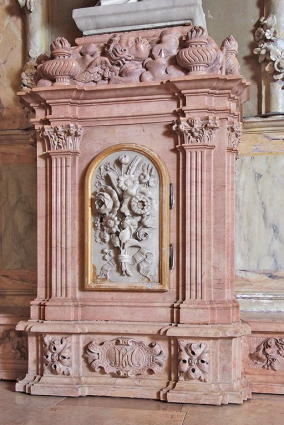 Autel de la Sainte Vierge, tabernacle. © Région Bourgogne-Franche-Comté, Inventaire du patrimoine