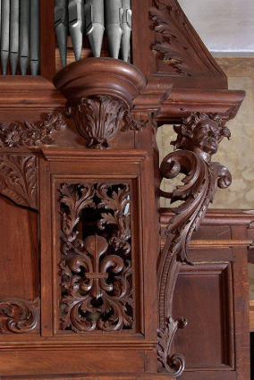 Détail du buffet. © Région Bourgogne-Franche-Comté, Inventaire du patrimoine