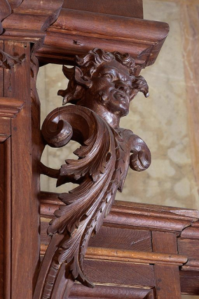 Détail du buffet. © Région Bourgogne-Franche-Comté, Inventaire du patrimoine