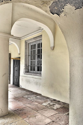 Galerie du corps de logis du 16e siècle. © Région Bourgogne-Franche-Comté, Inventaire du patrimoine