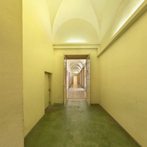 Couloir précédant la rotonde. © Région Bourgogne-Franche-Comté, Inventaire du patrimoine