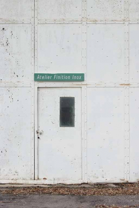 Porte piétonne de l'élévation est. © Région Bourgogne-Franche-Comté, Inventaire du patrimoine