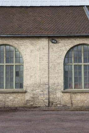 Jambe de raidissement entre deux fenêtres de l'élévation est. © Région Bourgogne-Franche-Comté, Inventaire du patrimoine