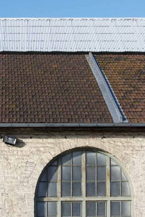 Détail de la toiture. © Région Bourgogne-Franche-Comté, Inventaire du patrimoine