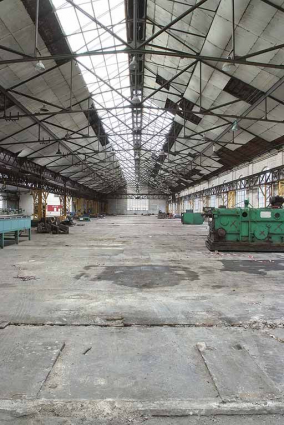 Intérieur du vaisseau ouest, vue prise du nord. © Région Bourgogne-Franche-Comté, Inventaire du patrimoine