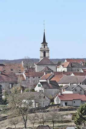 Site avec église. © Région Bourgogne-Franche-Comté, Inventaire du patrimoine