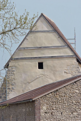 Détail du pignon de la chapelle. © Région Bourgogne-Franche-Comté, Inventaire du patrimoine