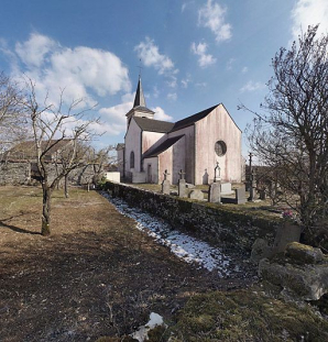 Chevet et élévation gauche. © Région Bourgogne-Franche-Comté, Inventaire du patrimoine