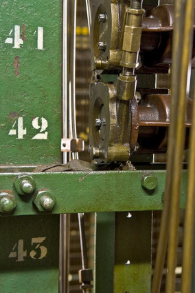 Salle des relais : commutateur de levier. © Région Bourgogne-Franche-Comté, Inventaire du patrimoine