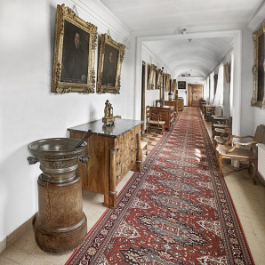 Couloir du corps de logis du 16e siècle. © Région Bourgogne-Franche-Comté, Inventaire du patrimoine