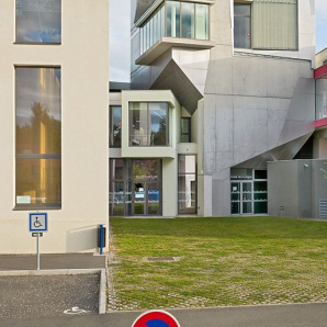 Vue extérieure, façade postérieure. © Région Bourgogne-Franche-Comté, Inventaire du patrimoine