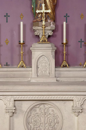 Autel de saint Joseph, détail. © Région Bourgogne-Franche-Comté, Inventaire du patrimoine