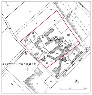 Plan-masse. © Région Bourgogne-Franche-Comté, Inventaire du patrimoine Plan-masse. © Région Bourgogne-Franche-Comté, Inventaire du patrimoine