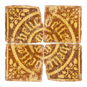 Carreaux de pavement, fragments archéologiques : détail. © Région Bourgogne-Franche-Comté, Inventaire du patrimoine Carreaux de pavement, fragments archéologiques : détail. © Région Bourgogne-Franche-Comté, Inventaire du patrimoine