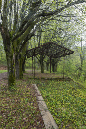 Vestiges des promenoirs d'Ernest Panz remontés sur le site de Pougues-Bellevue. © Région Bourgogne-Franche-Comté, Inventaire du patrimoine