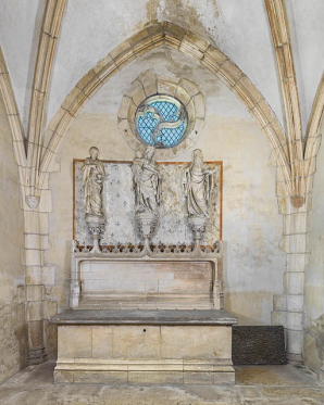 Chapelle de la famille Mâchefoing, vue en direction de l'autel. © Région Bourgogne-Franche-Comté, Inventaire du patrimoine