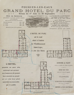 Plan de l'hôtel. © Région Bourgogne-Franche-Comté, Inventaire du patrimoine