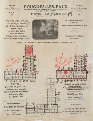 Plan de l'hôtel. © Région Bourgogne-Franche-Comté, Inventaire du patrimoine