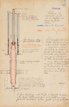 Forage de la source Alice (1899). © Région Bourgogne-Franche-Comté, Inventaire du patrimoine