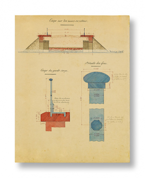 Reconstruction du pont de halage de la Raie Mignot à Seurre. [Détail]. 22 juillet 1887. © Région Bourgogne-Franche-Comté, Inventaire du patrimoine