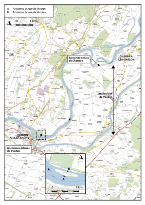 Plan de localisation (1/40 000). Extrait du ScanExpress standard © IGN 2018. © Région Bourgogne-Franche-Comté, Inventaire du patrimoine