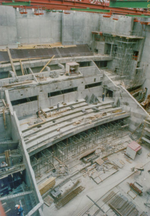 Construction : 1er balcon. 2 février 1997 (?). © Région Bourgogne-Franche-Comté, Inventaire du patrimoine