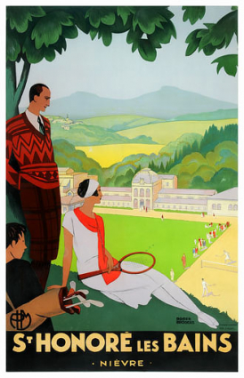 Affiche publicitaire de la Compagnie des chemins de fer de Paris à Lyon et à la Méditerranée (1928). © Conseil départemental de la Nièvre