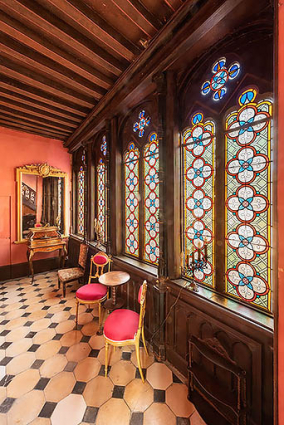 Galerie à l'étage. © Région Bourgogne-Franche-Comté, Inventaire du patrimoine