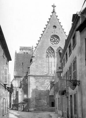 Ensemble ouest [façade antérieure, depuis la rue Danton]. 1905. © Région Bourgogne-Franche-Comté, Inventaire du patrimoine