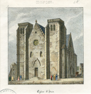 Dijon. Eglise St Jean [façade orientale]. S.d. [19e siècle, après 1810]. © Région Bourgogne-Franche-Comté, Inventaire du patrimoine