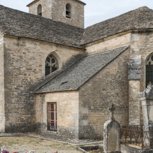 Détail de la toiture côté nord.  © Région Bourgogne-Franche-Comté, Inventaire du patrimoine