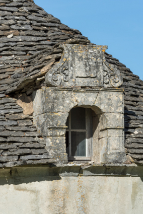 Détail de la lucarne sud.  © Région Bourgogne-Franche-Comté, Inventaire du patrimoine